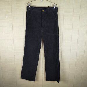 Vintage 90s Brass Eagle Corduroy Pants Straight Leg Black